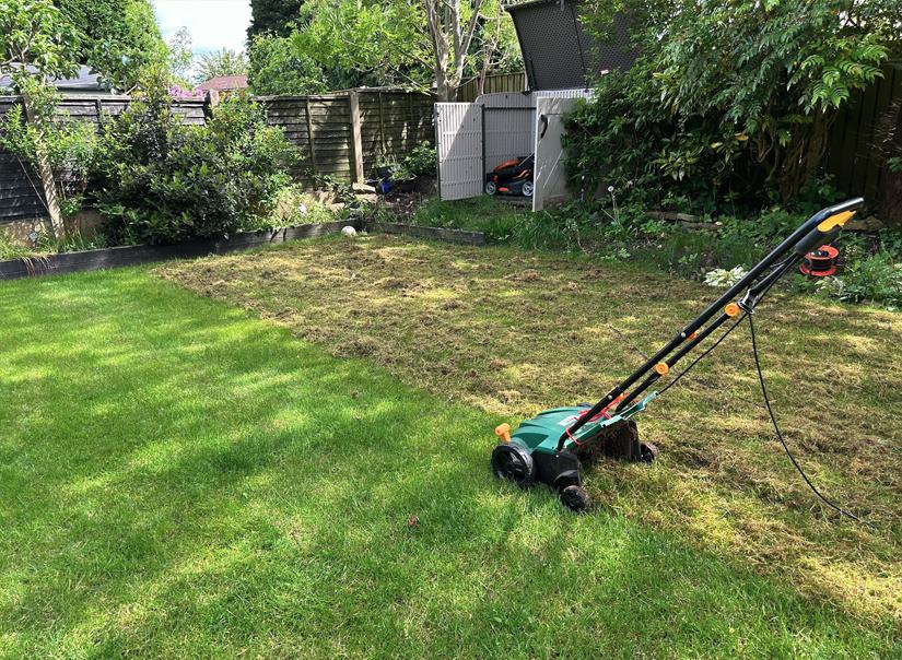 Half way through scarifying in May